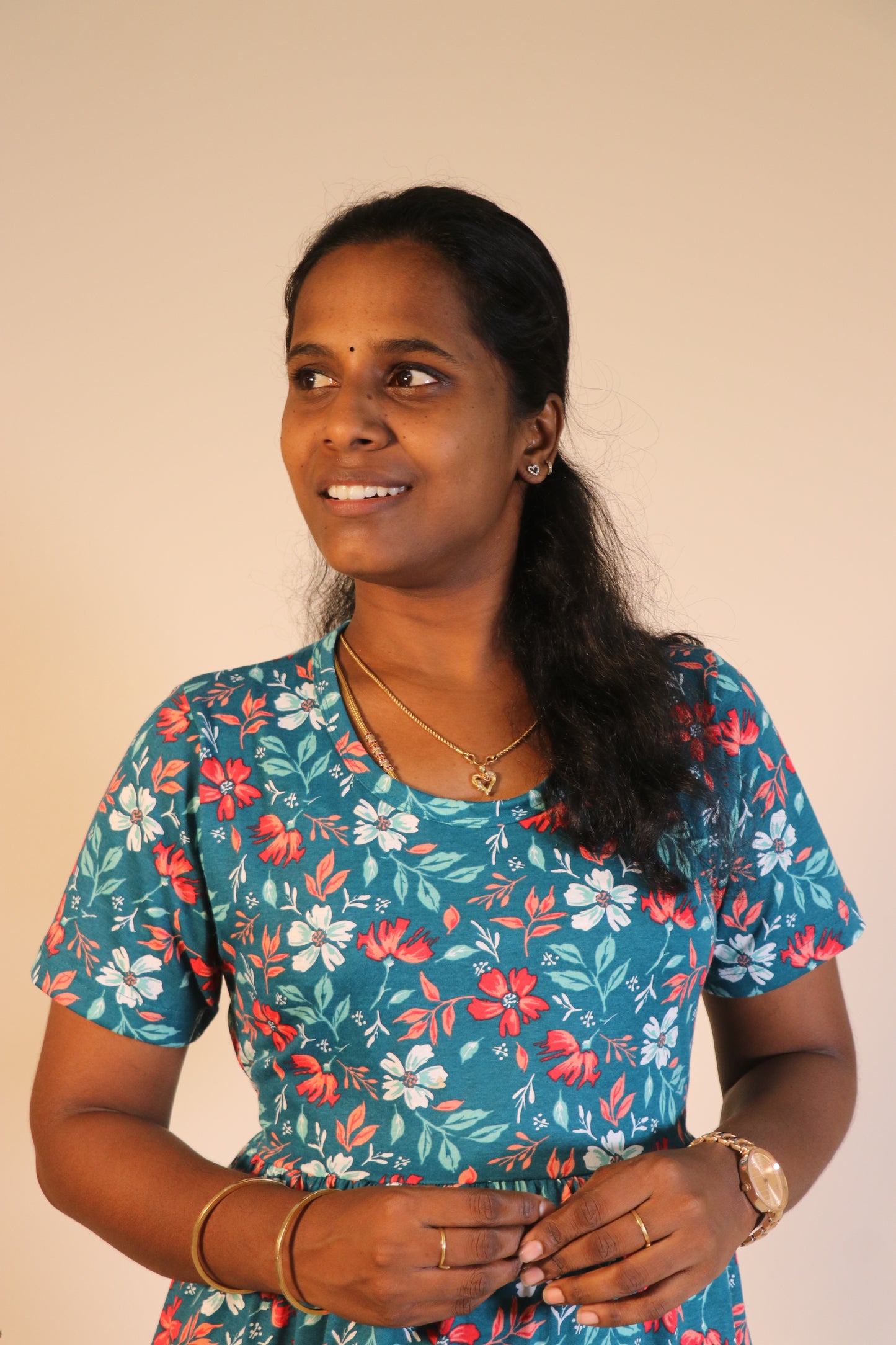 Women's Non feeding Lounge wear - TCJN01 - Dark green floral