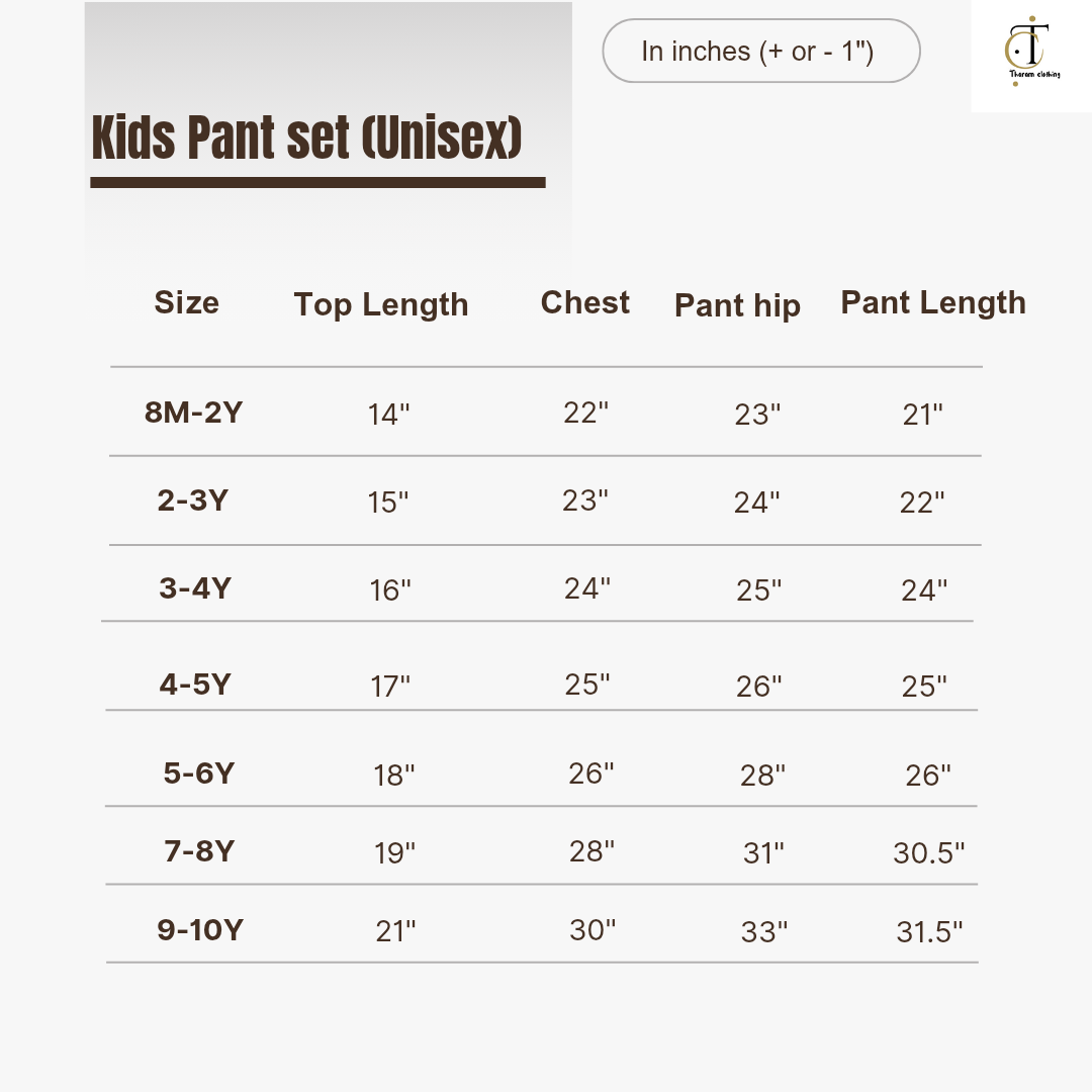 Kids Wear - Unisex Pyjama sets - Golden cat Pant set