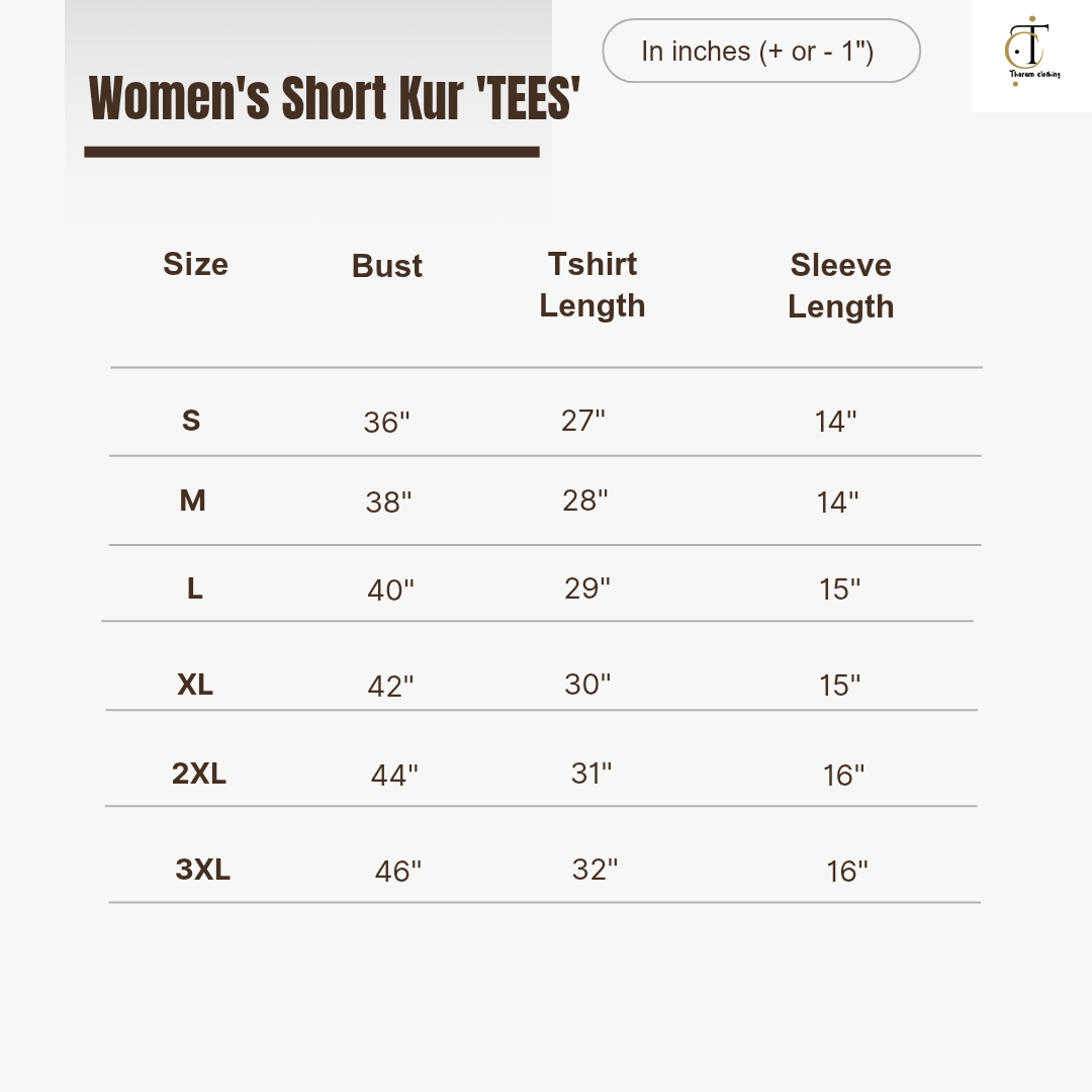 Women's Short Kur'TEES' - Creamy dream