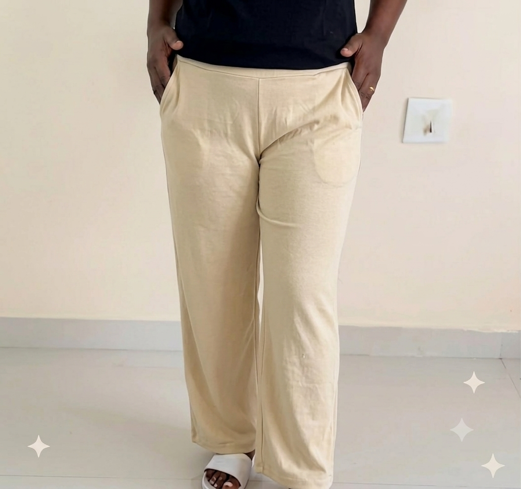 Women's Palazzo pant Full length - Milky Skin shade
