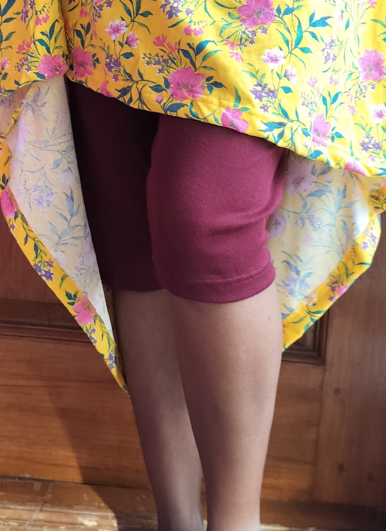 Knee Length Pant (Maroon)