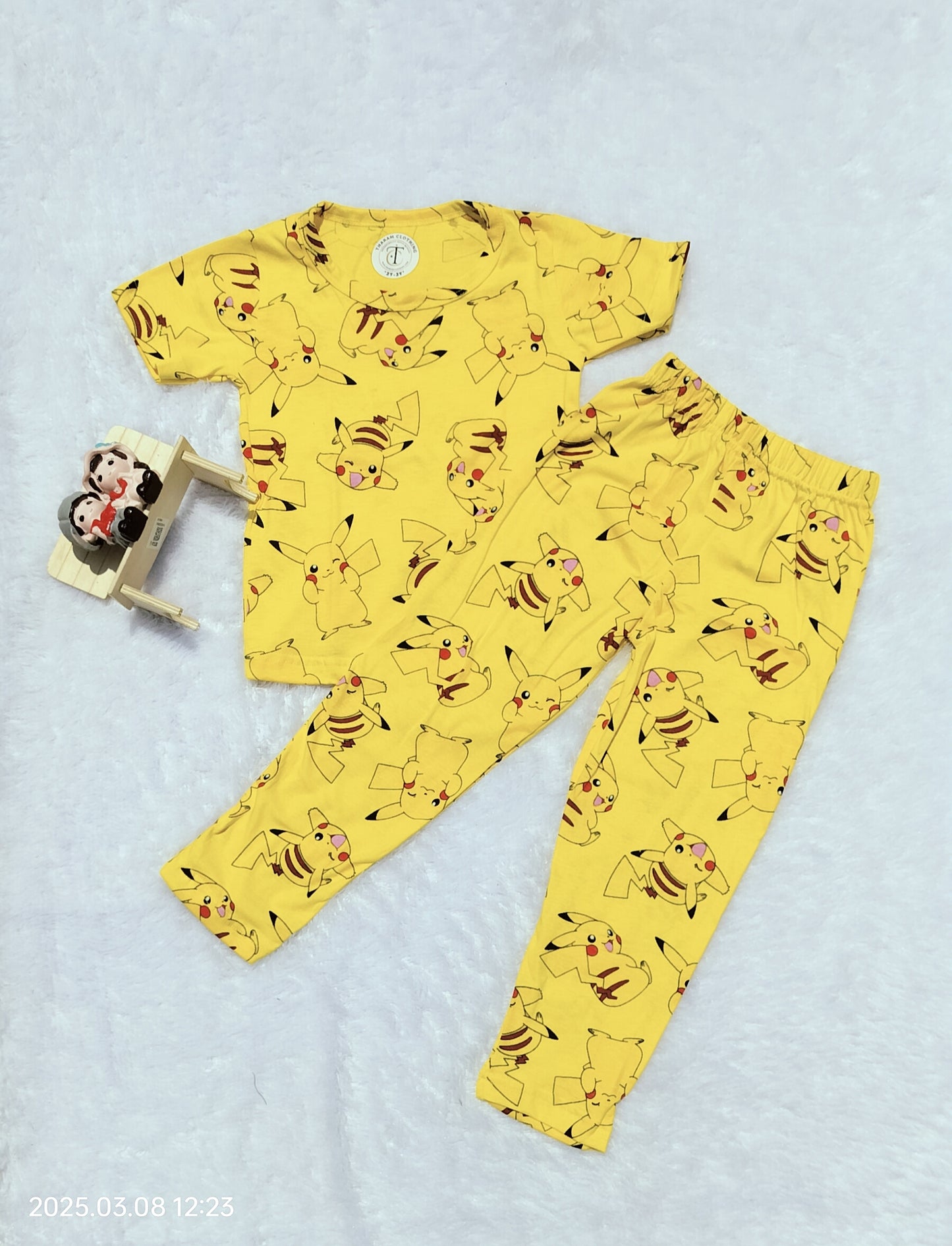 Kids Wear - Unisex Pyjama sets - Pikachoooo