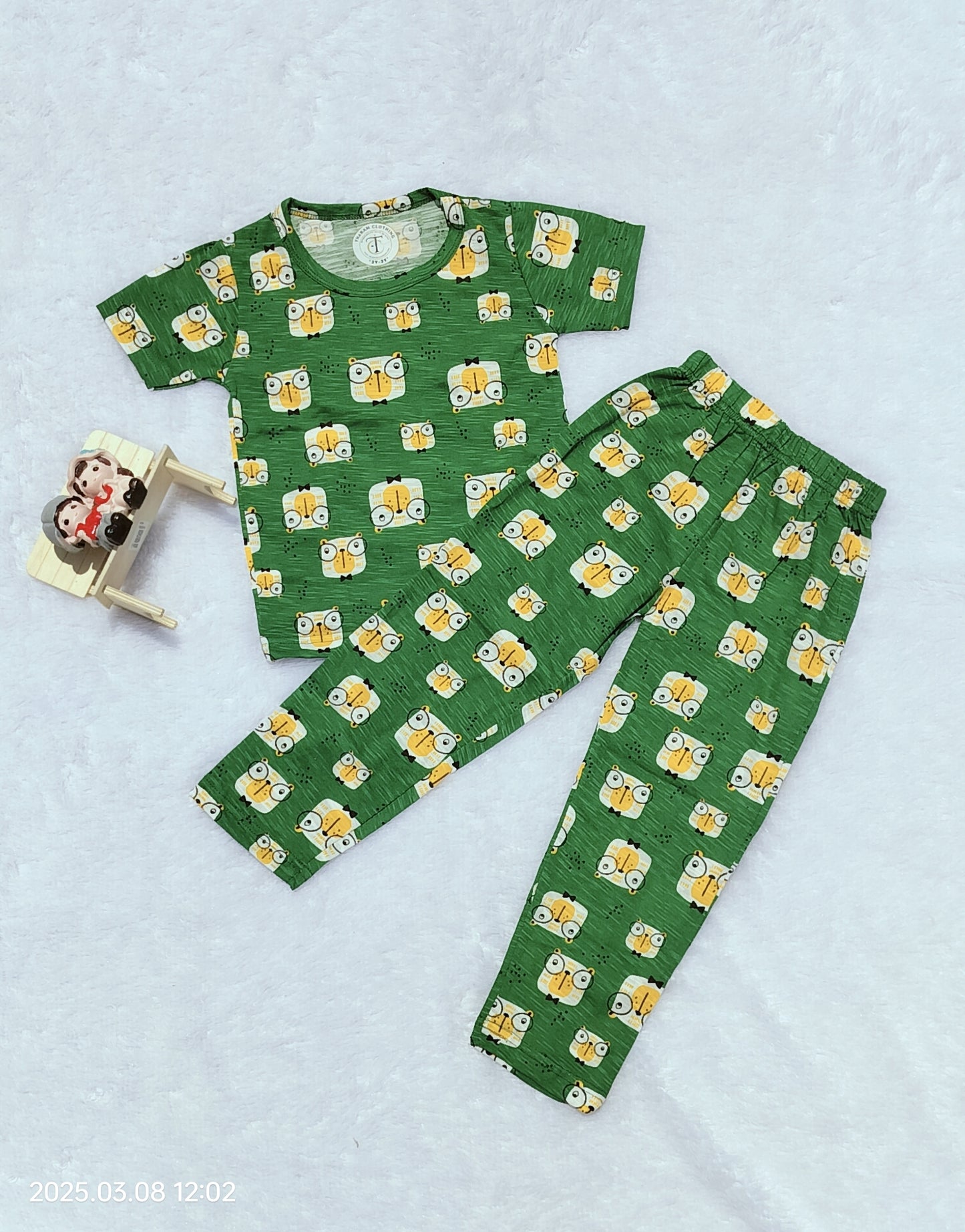 Kids Wear - Unisex Pyjama sets - Pista cartoon