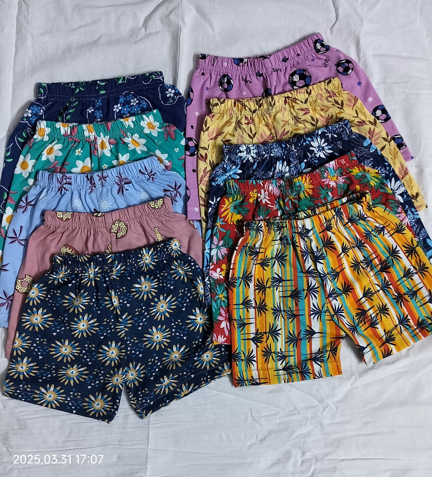 Pack of 8- Kids Regular Shorts - Random Printed Pack