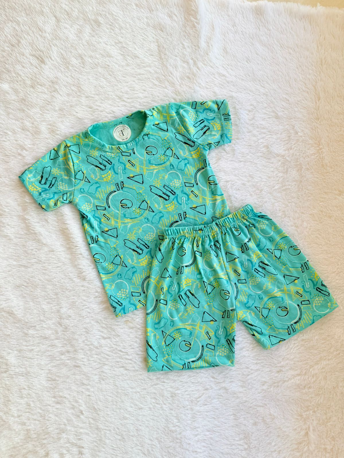 Kids Wear Unisex Coord sets Sky math – Tharam Clothing