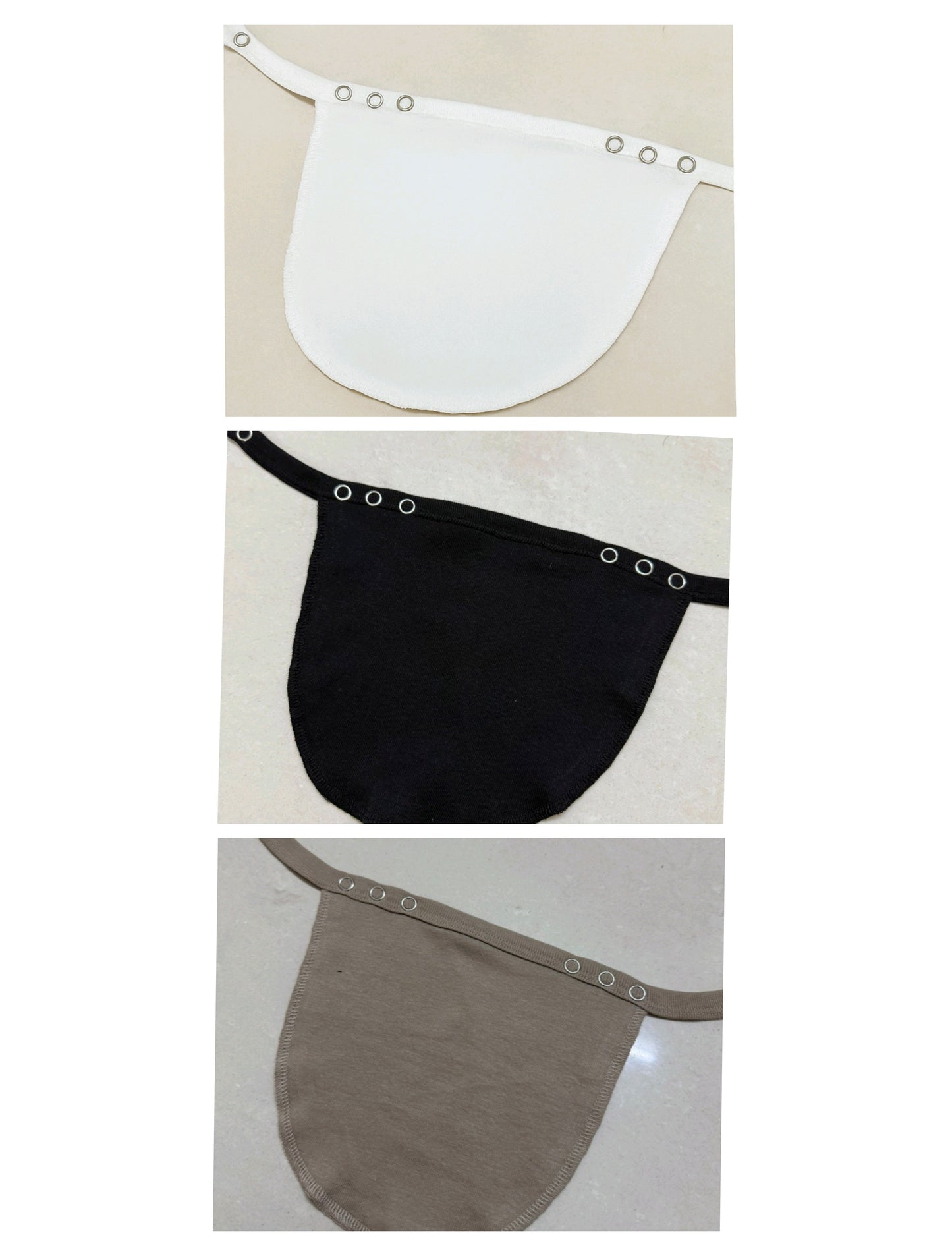 SUPER SAVER PACK OF 3- Deep Neck Hider Free size - (Black, white and Skin )