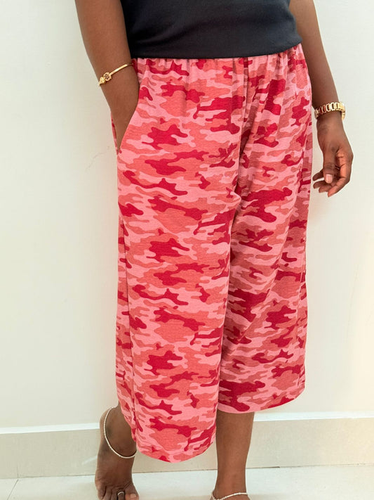 Printed Women's Calf length Palazzo pant - Semmozhi