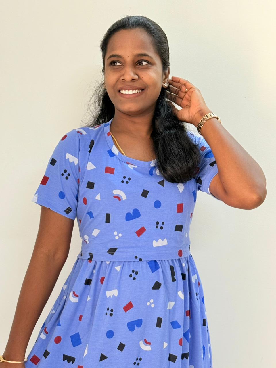 Premium quality Feeding Lounge wear - TCMF04 - Blue beee