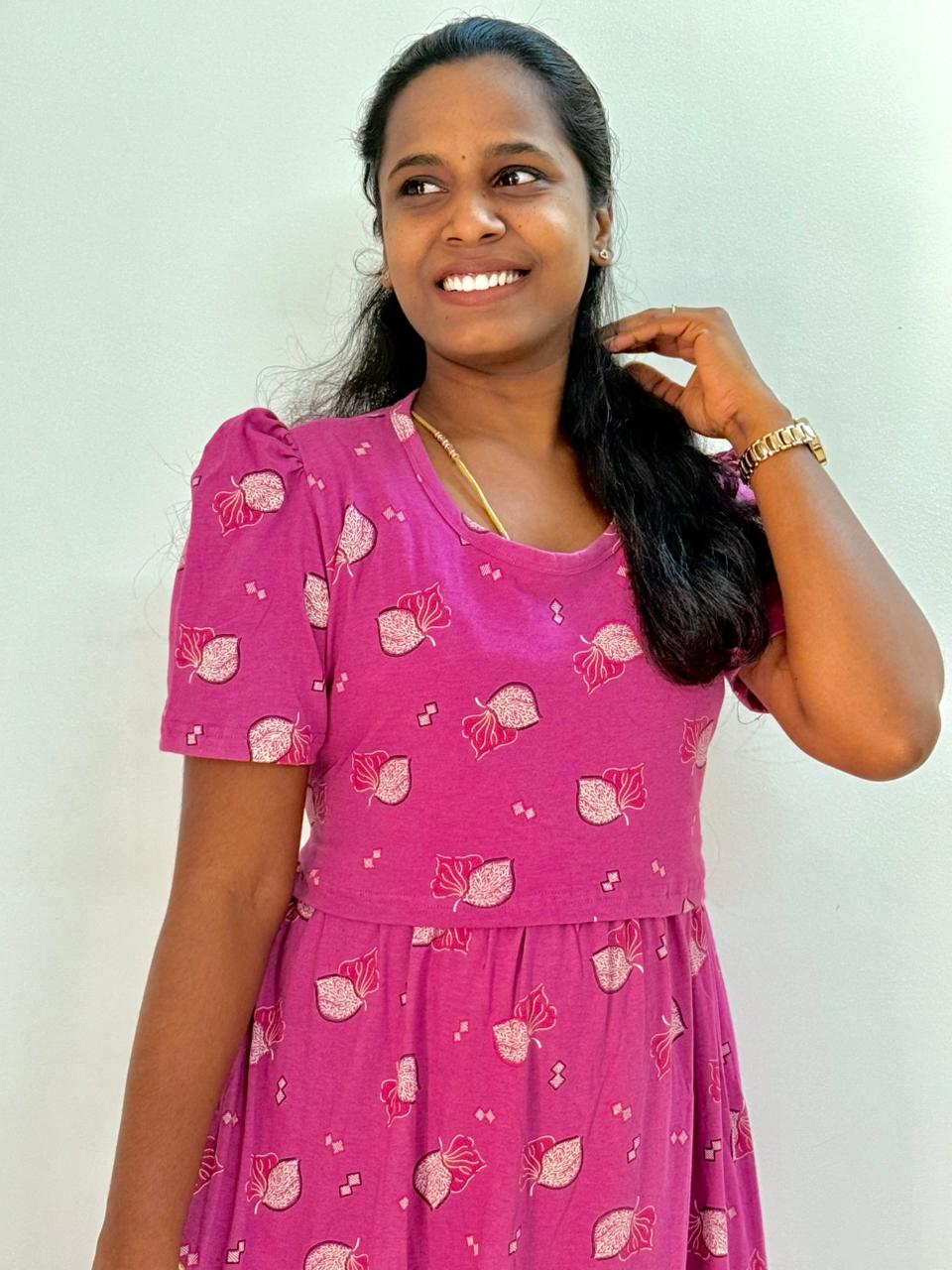 Premium quality Feeding Lounge wear Puff sleeves - TCMF01 - Oodha virundhu
