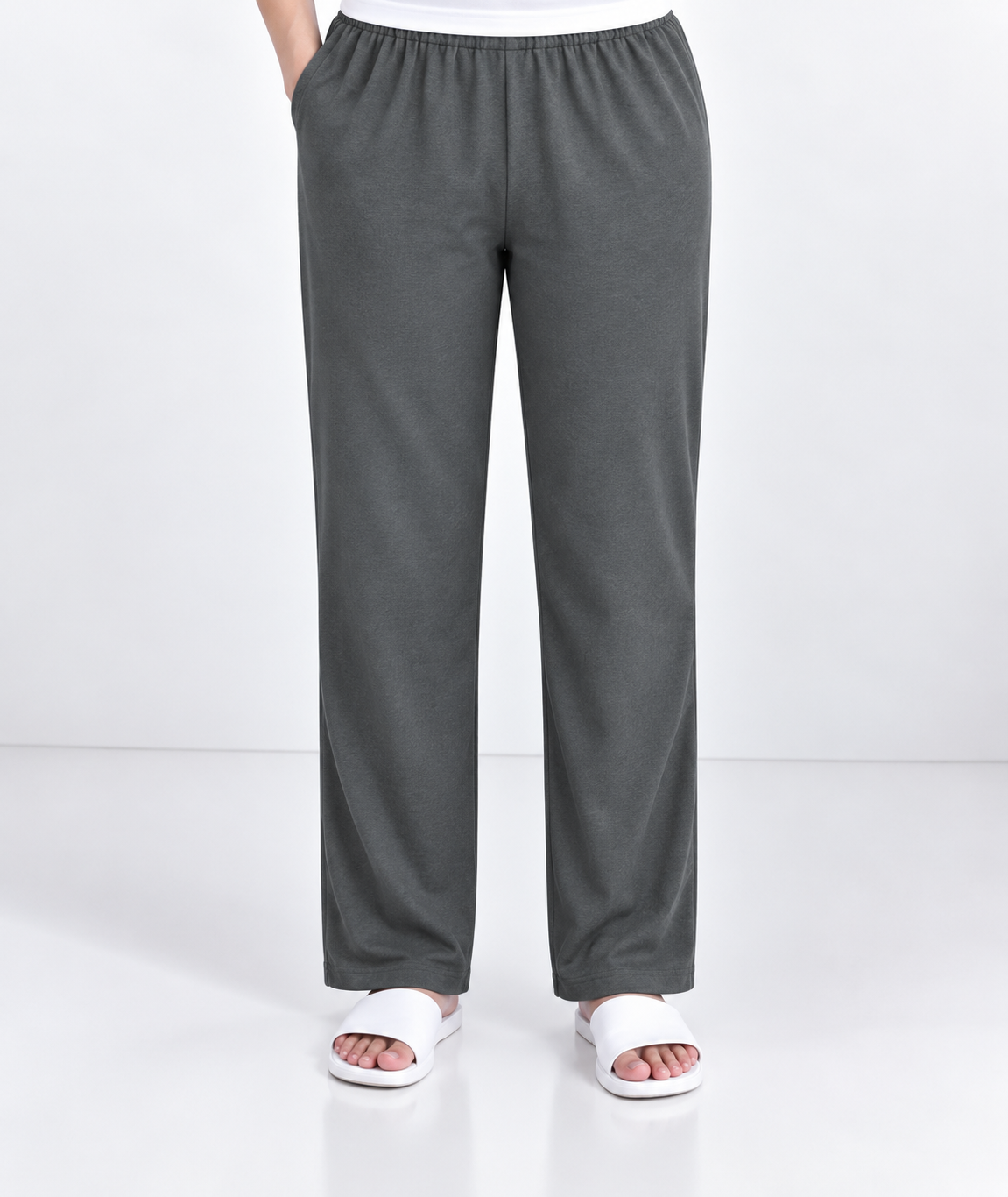*READY TO DISPATCH * - ***(Pick any 3 colour at offer )*** - Women's Straight pant - Ceme grey colour straight pant