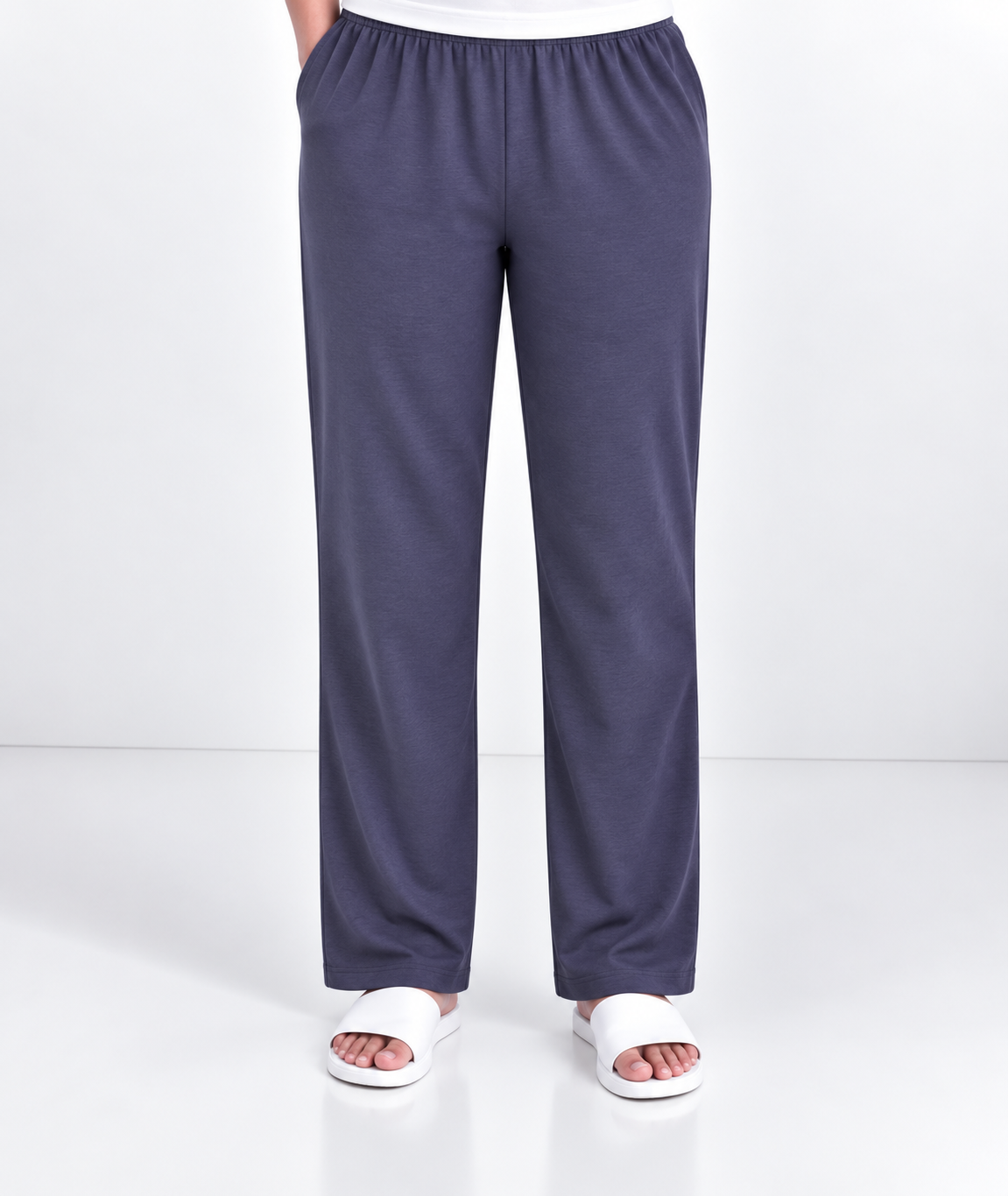 *READY TO DISPATCH * - ***(Pick any 3 colour at offer )*** - Women's Straight pant - Nav Bluey colour straight pant