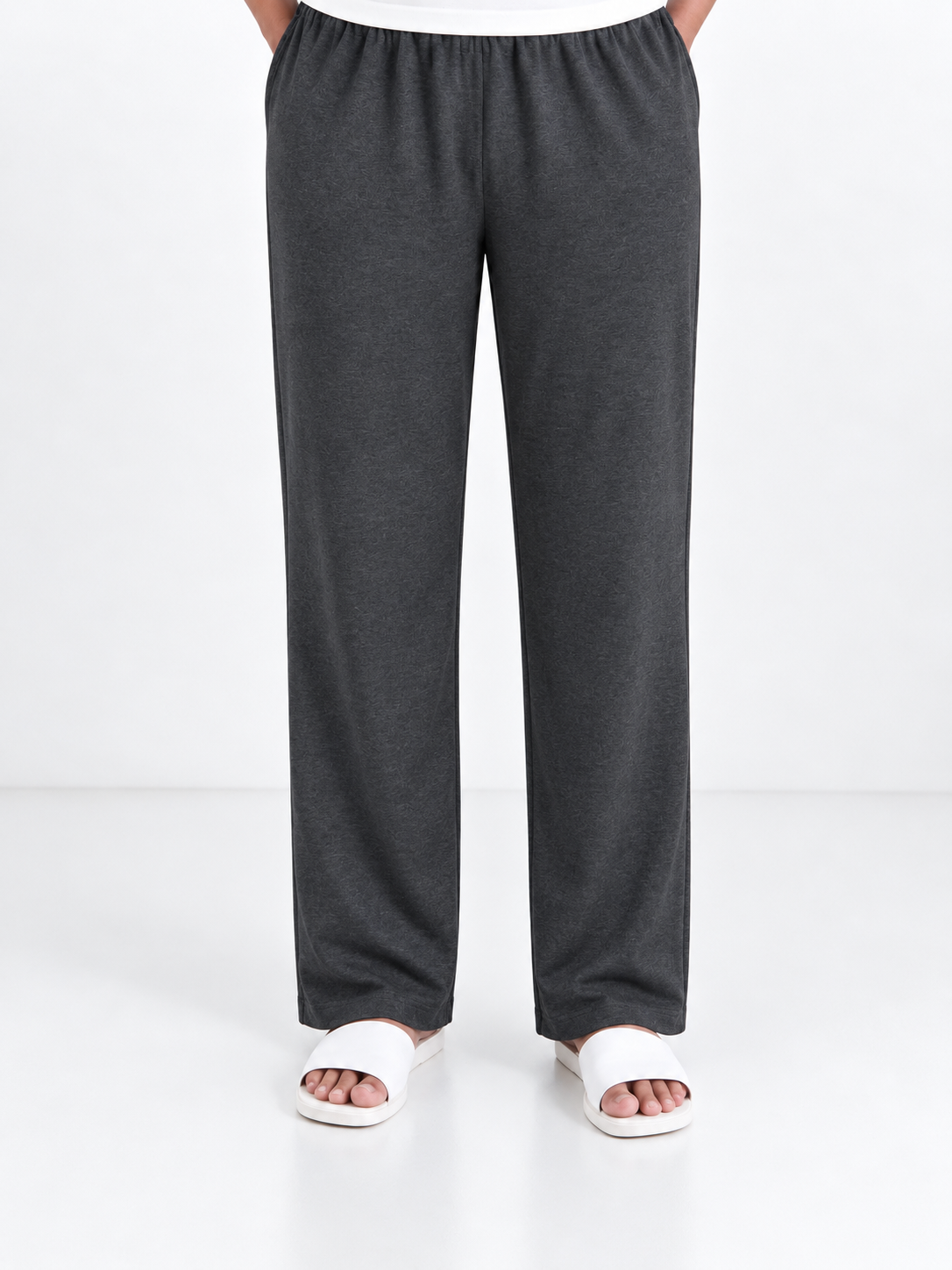 *Ready to dispatch* - ***(Pick any 3 colour at offer )*** Women's Straight pant - Elephant grey