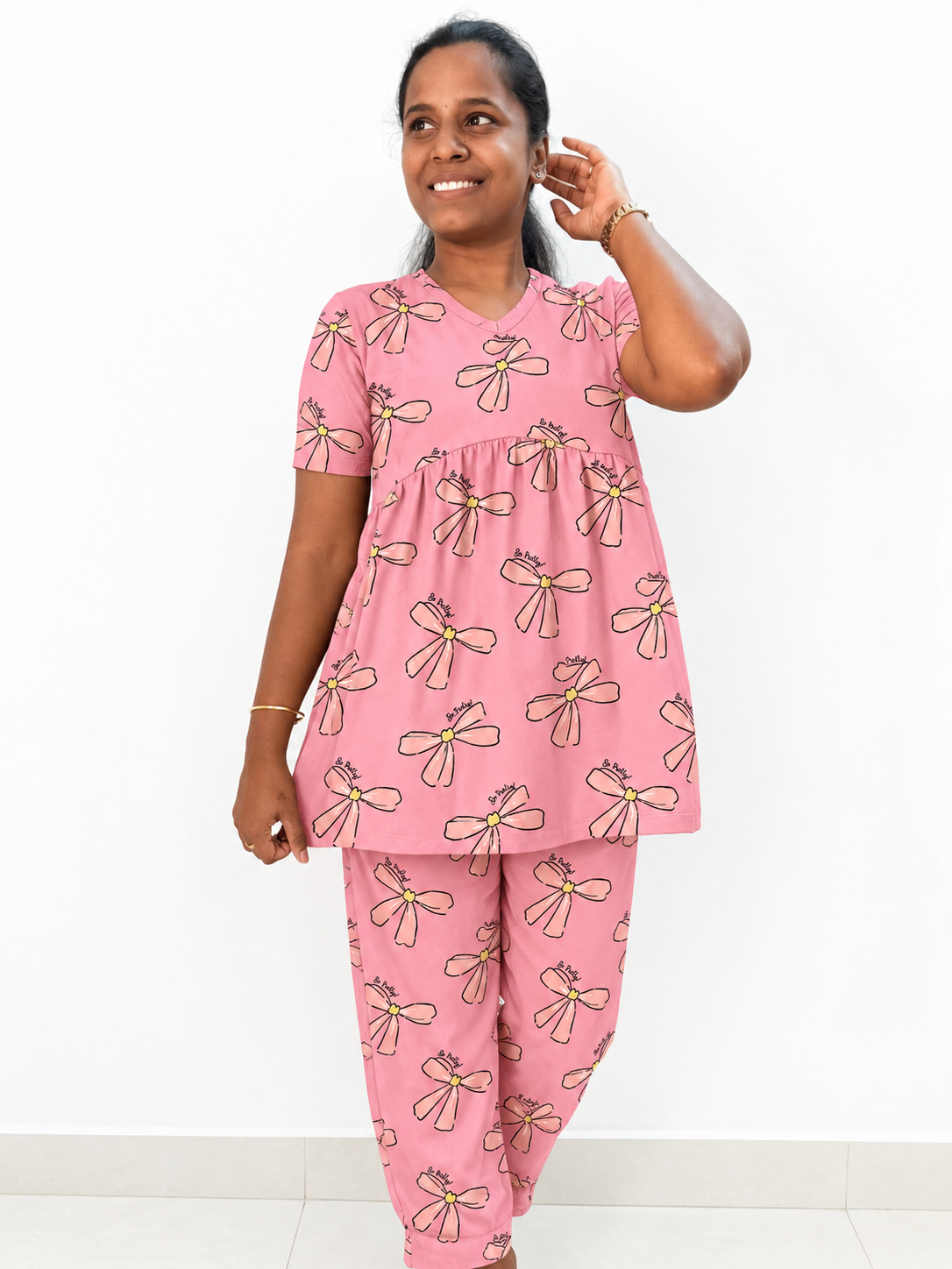 *PREBOOKING * - Premium Women's Curvy peplum coord set - Baby ribbon peplum coords