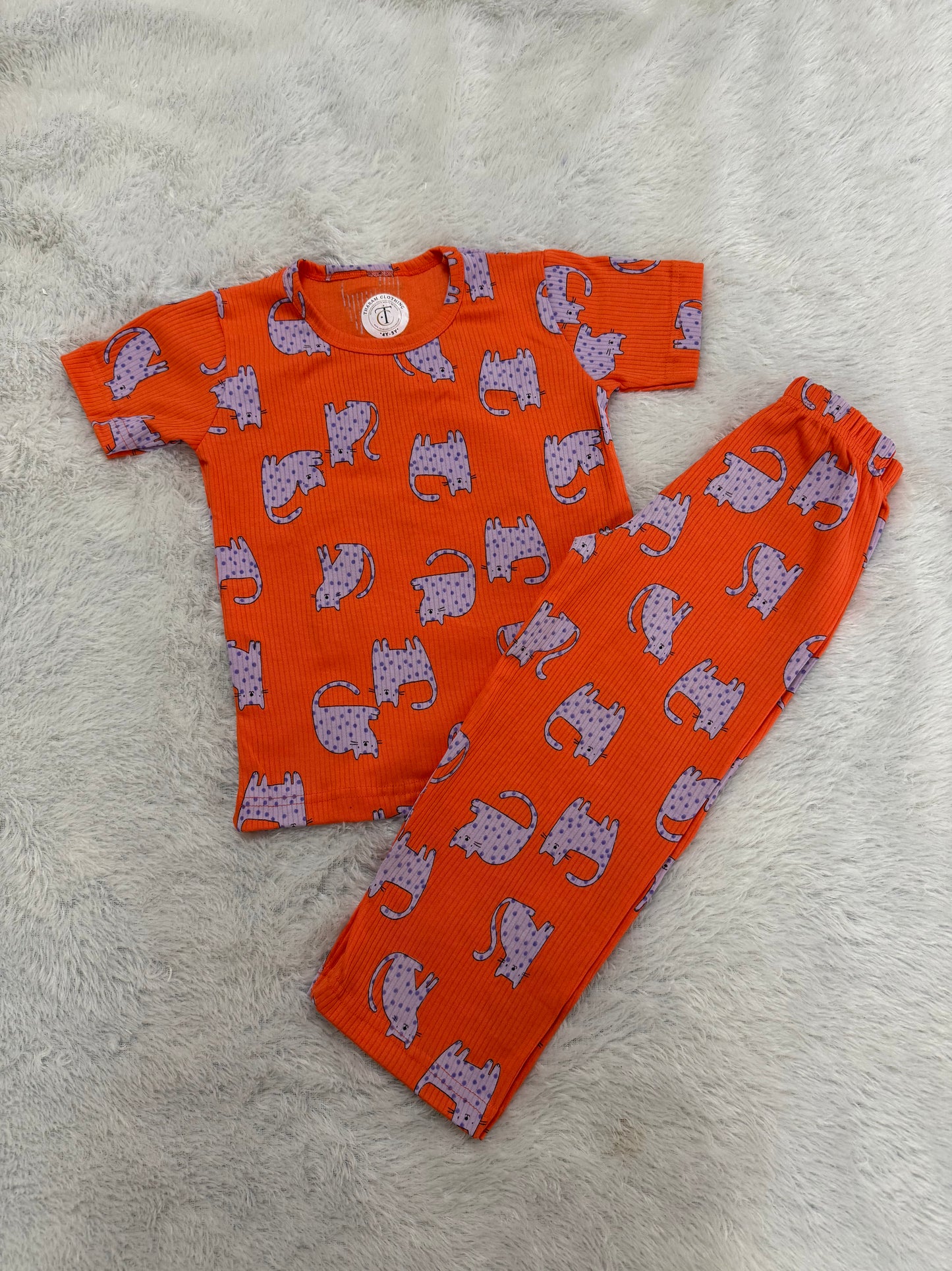 *READY TO DISPATCH* - Kids Wear - Unisex Pyjama set - Oro kitty