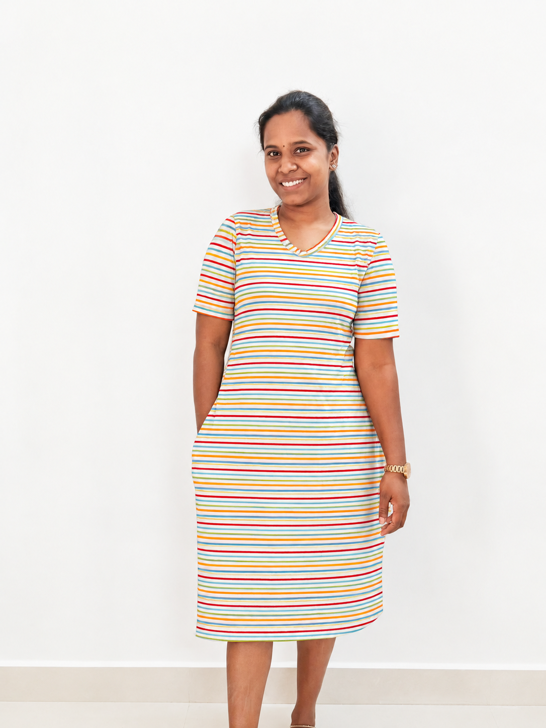 *READY TO DISPATCH* - Lounge kurtaas / Long polos - Golden stripes