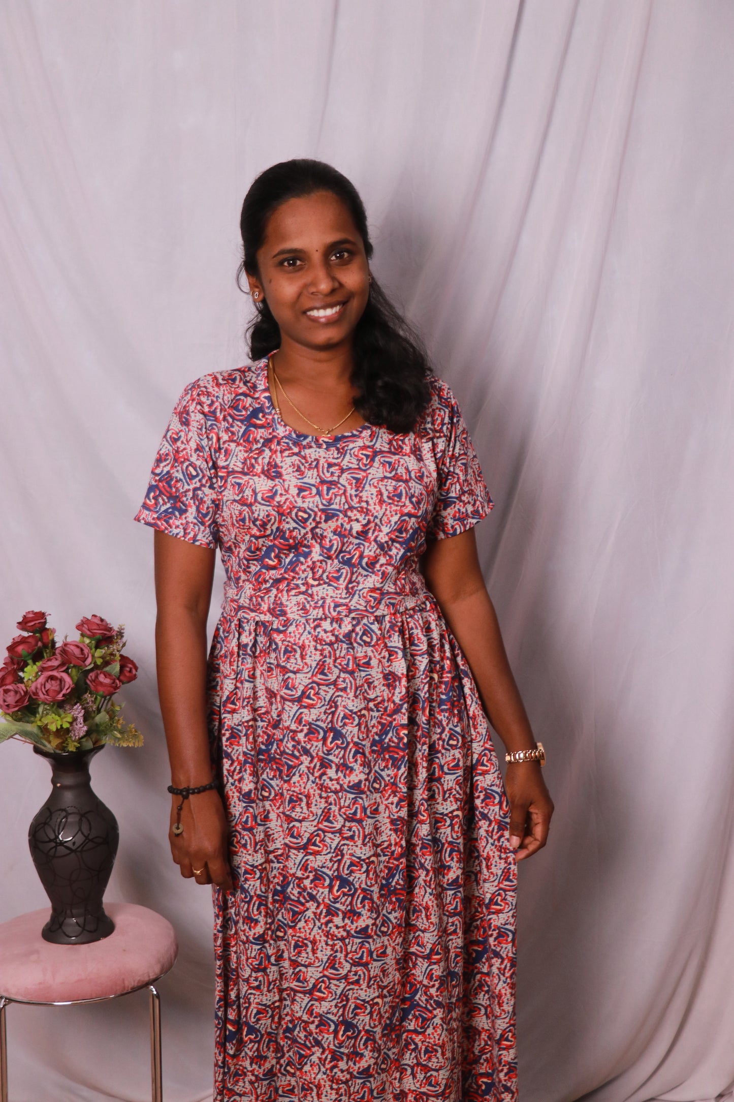 Feeding Lounge wear- TCGF08 - Maroon little hearts