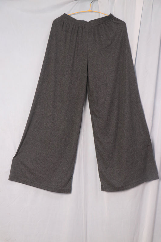 Women's Palazzo pant - Dark Ash grey(CHOOSE : Full length or 3/4th)