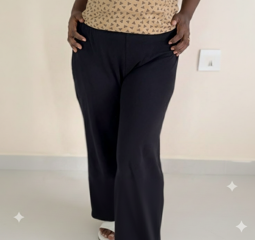 Women's Palazzo pant Full length - Black