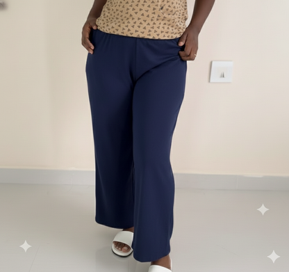 Women's Palazzo pant Full length - Navy