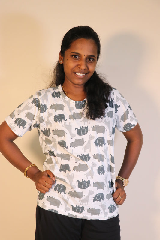 Women's normal tshirt -Special combo - Kutti elephant