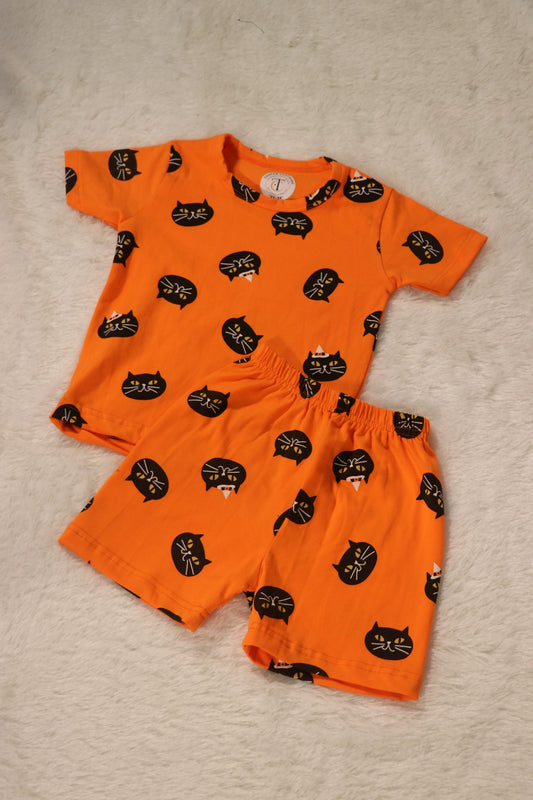 Kids Wear - Unisex Coord sets - Fanta meow