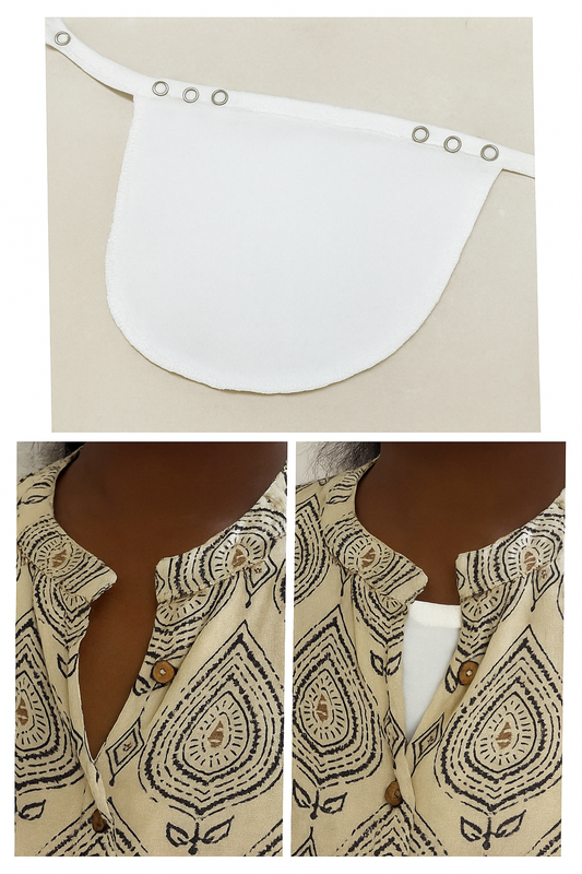 Deep Neck Hider Free size - White