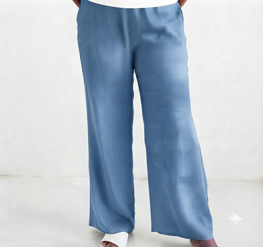 PREBOOKING - Women's Palazzo pant Full length - Sky pick
