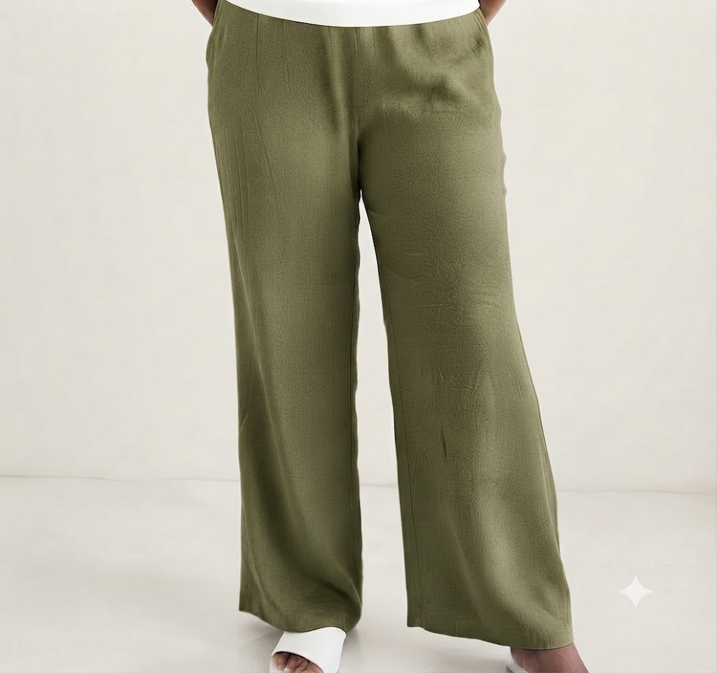 PREBOOKING - Women's Palazzo pant Full length - Milit green