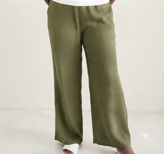 PREBOOKING - Women's Palazzo pant Full length - Milit green