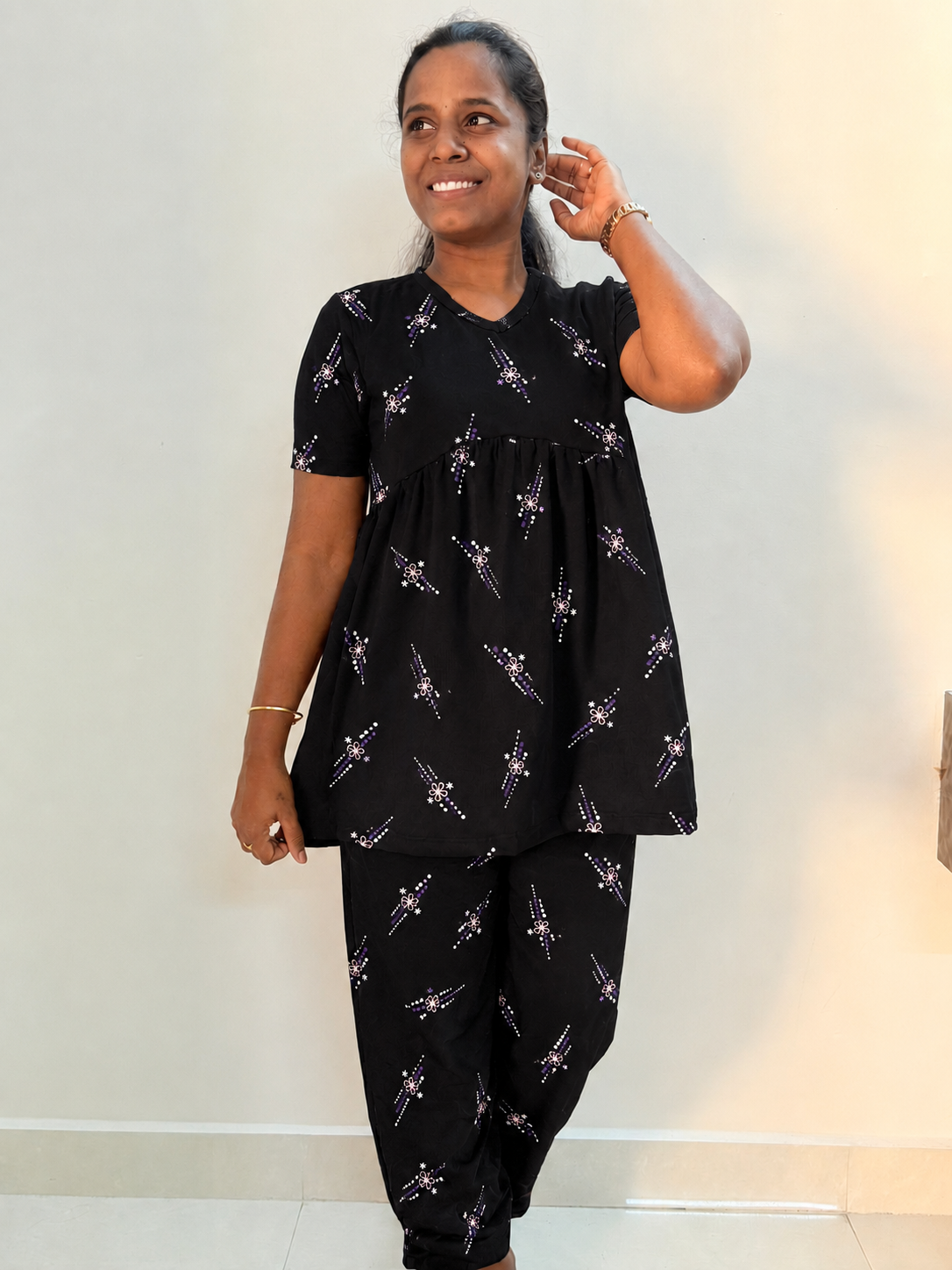*Ready to dispatch* - Premium Women's Curvy peplum coord set - Triple shine peplum coords