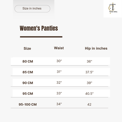Women's inner wear (Panties) - Pack of 3 (Dark colours)