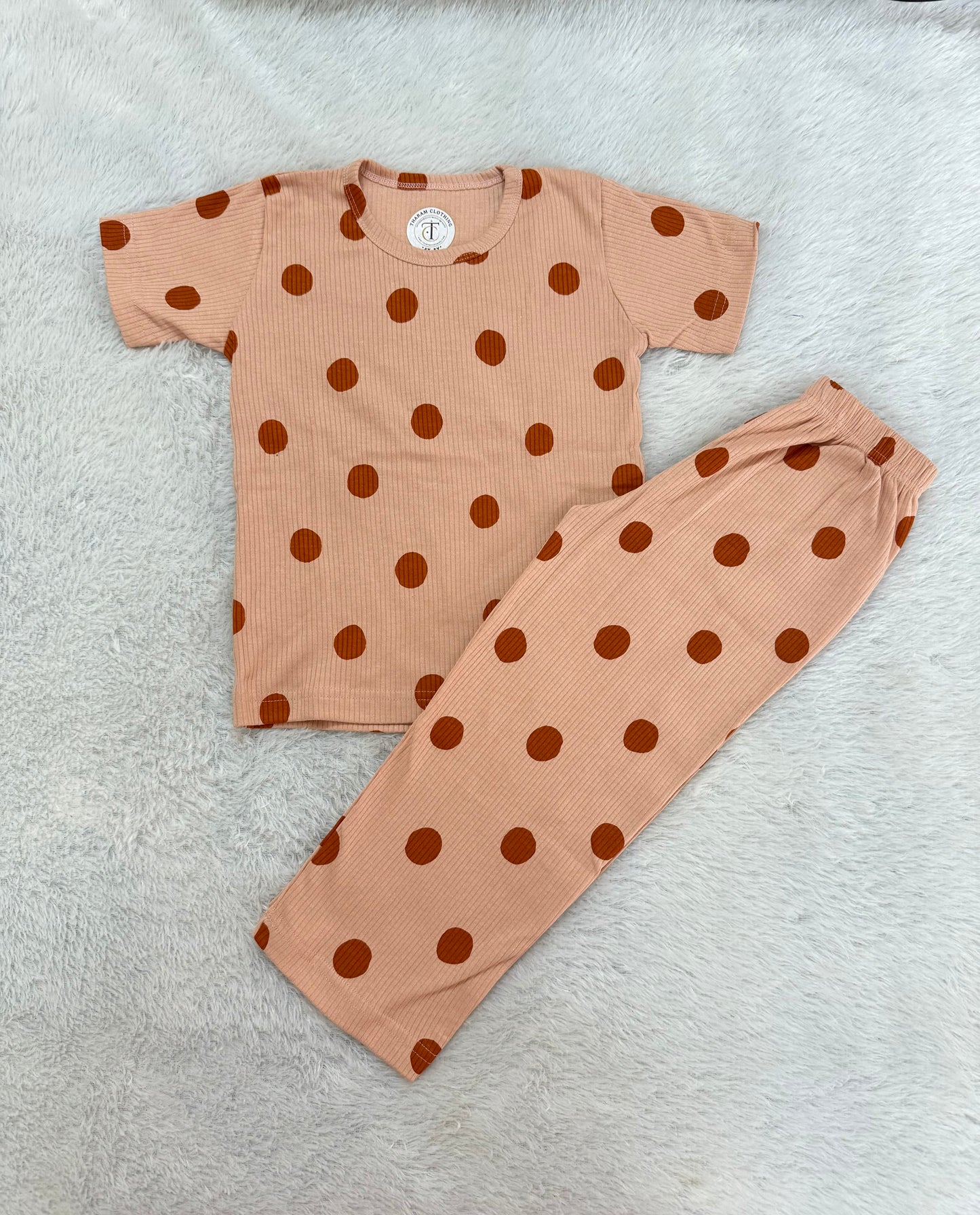 *READY TO DISPATCH* - Kids Wear - Unisex Pyjama set - Milky dark (Copy)