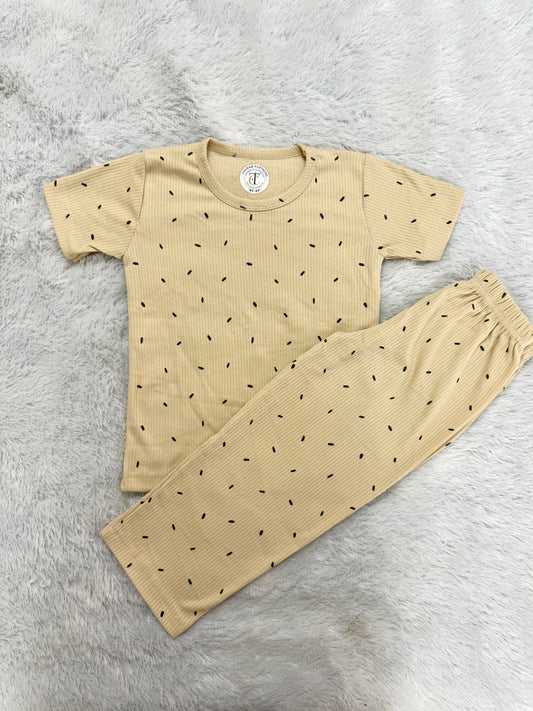 *READY TO DISPATCH* - Kids Wear - Unisex Pyjama set - Milky dark