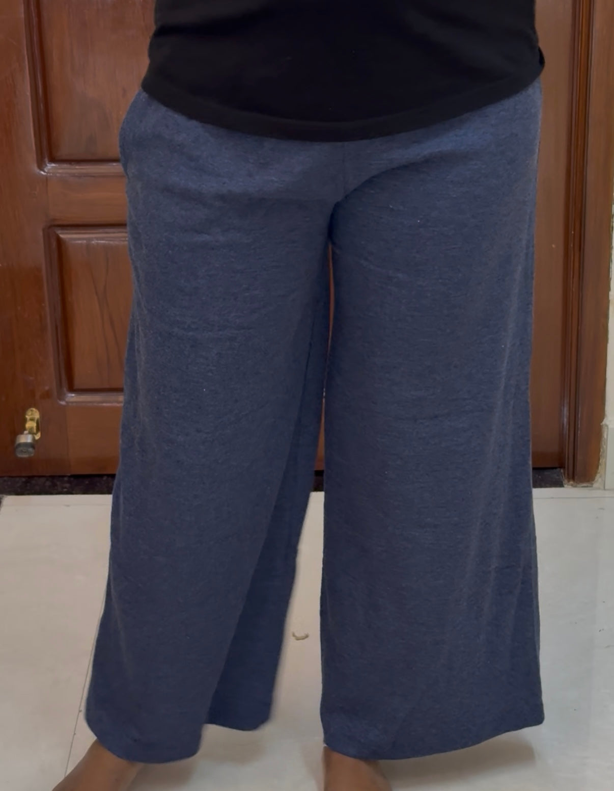 Women's Palazzo pant Full length - Jean navy