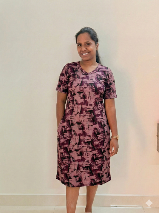 Printed long polo - Nava spark