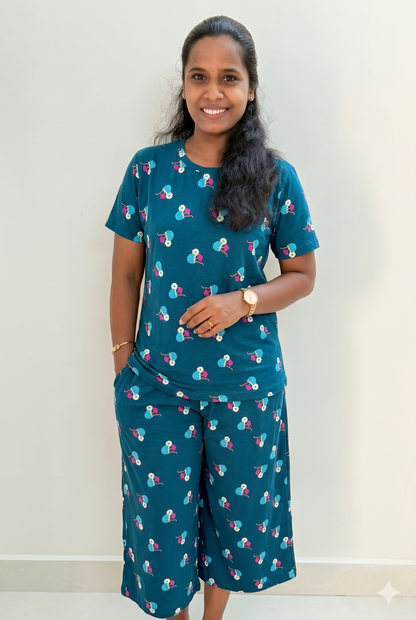 Prebooking** - Premium Women's 3/4 th Palazzo coord set - Summer cocos palazzo coords