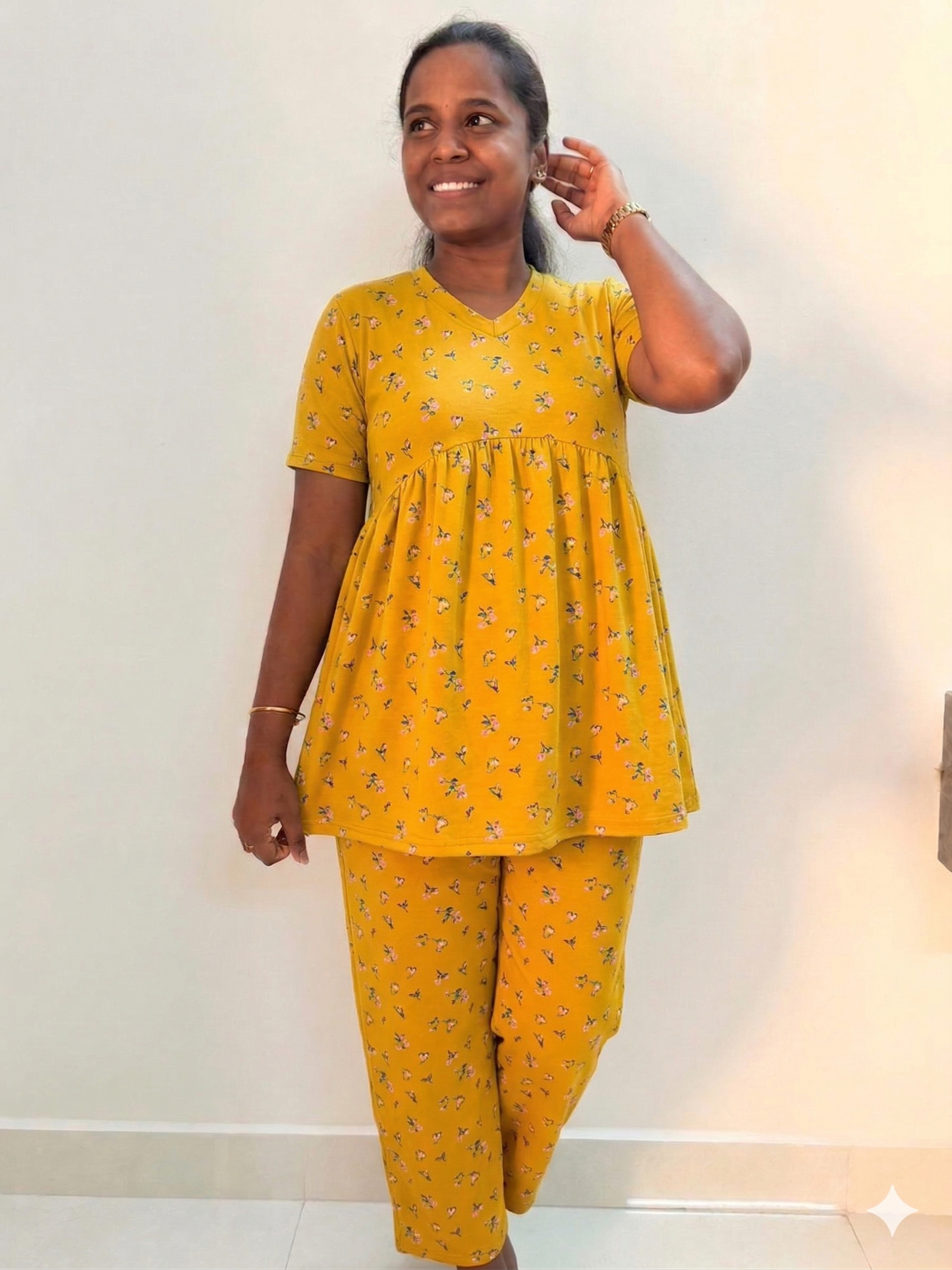 Premium Women's Curvy peplum coord set - Manja maina peplum