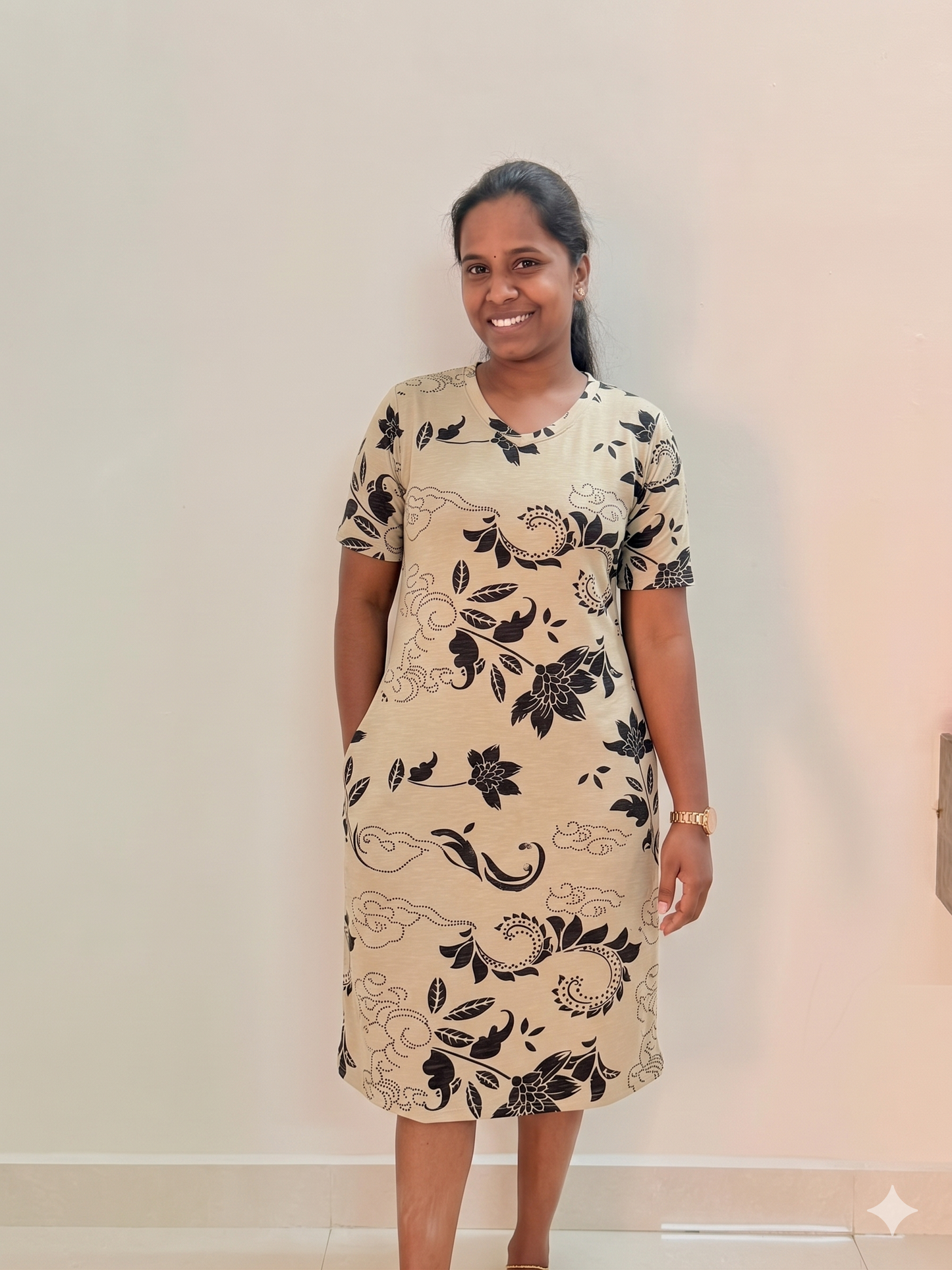 Lounge kurtaas / Long polos - Creamy natur