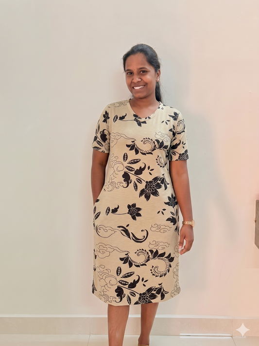 Lounge kurtaas / Long polos - Creamy natur