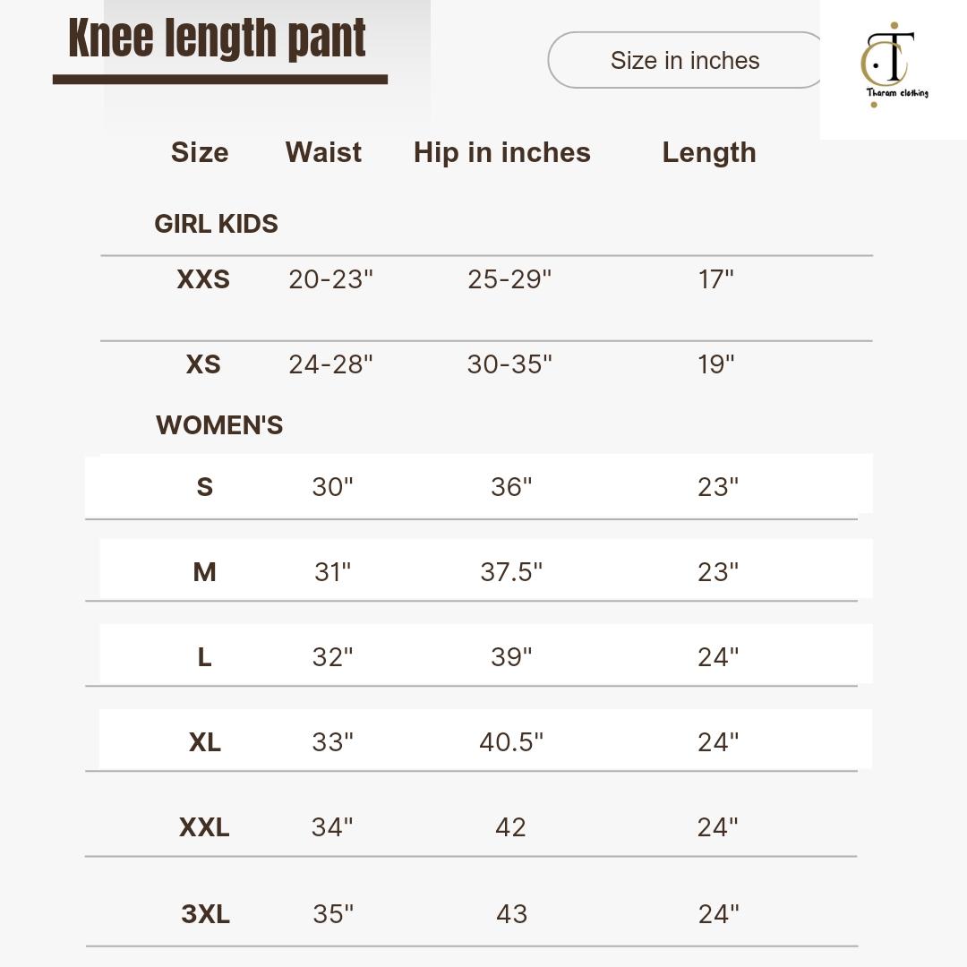 Knee Length Pant (red)