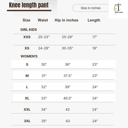 Knee Length Pant (red)