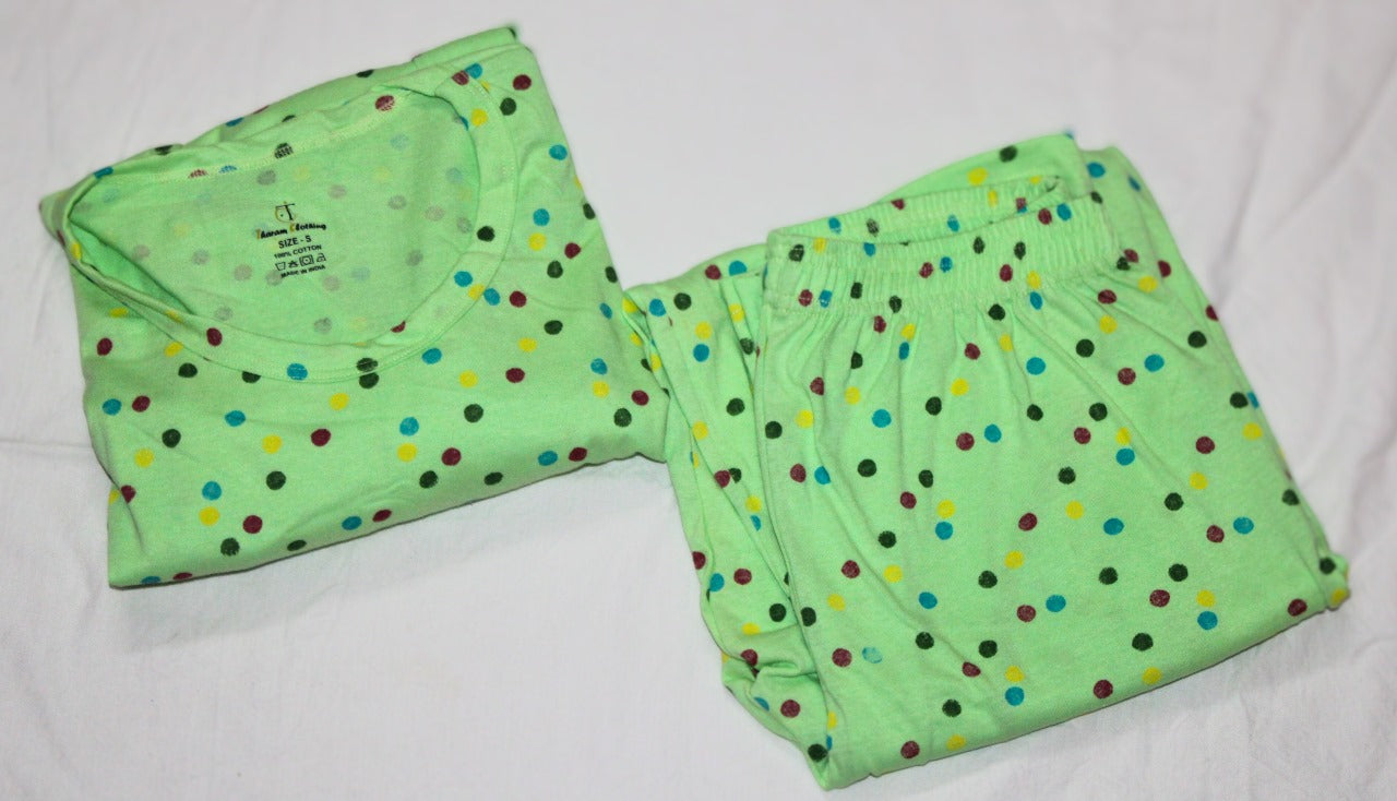 Women's Pyjama set (Feeding / Non feeding)- Mini Dots