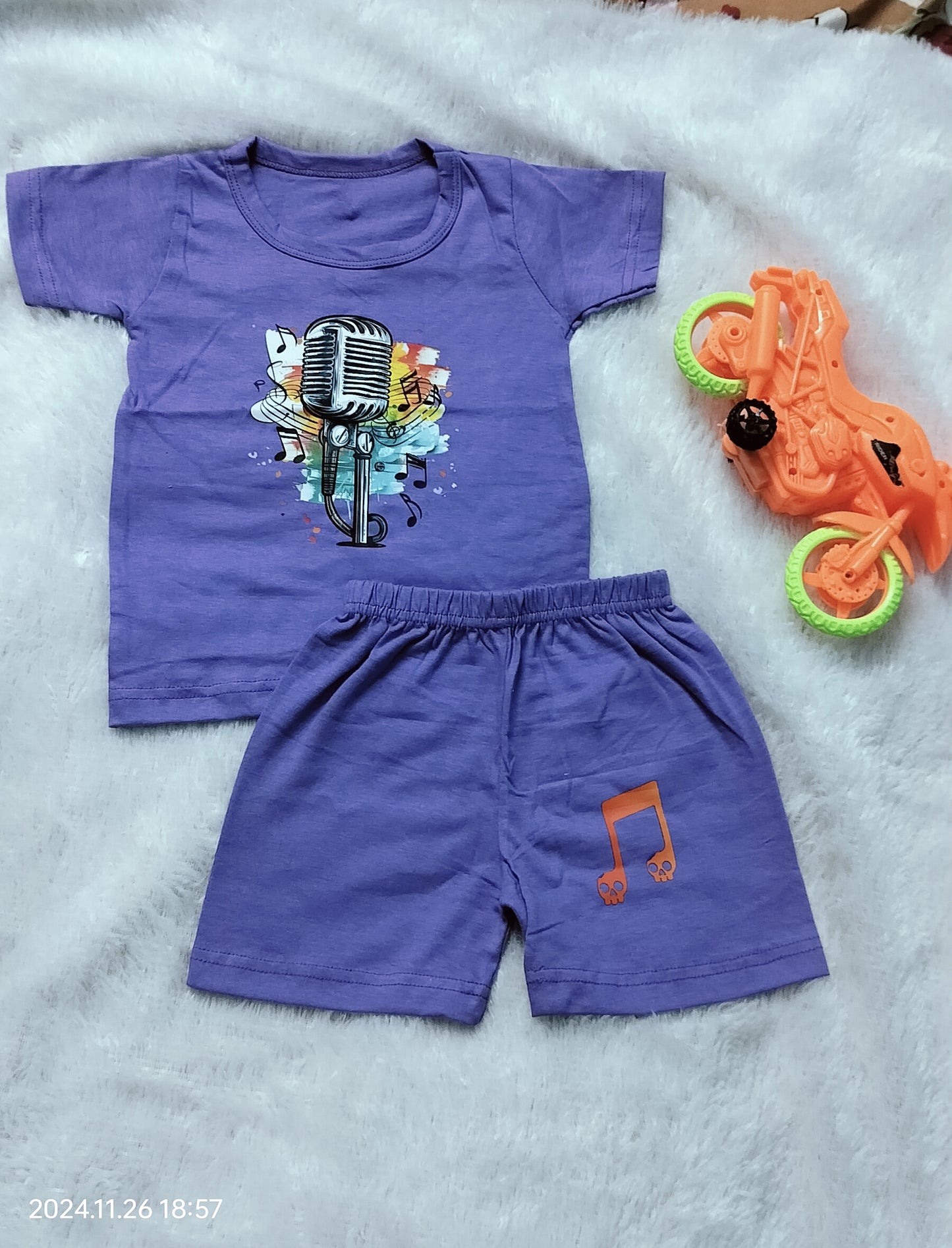 Kids Printed Vacation Sets - TCKA03 - Music world