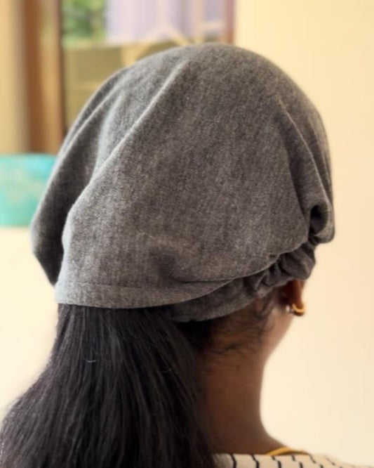 Unisex Helmet cap Free size - Ash grey
