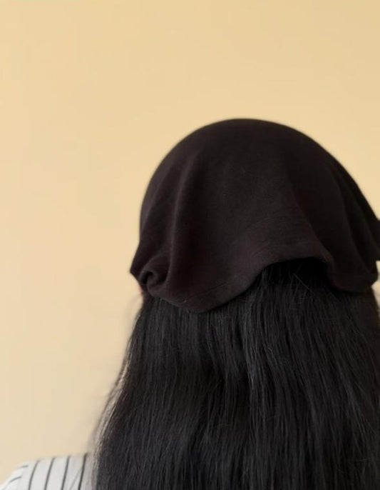 Unisex Helmet cap Free size - Black