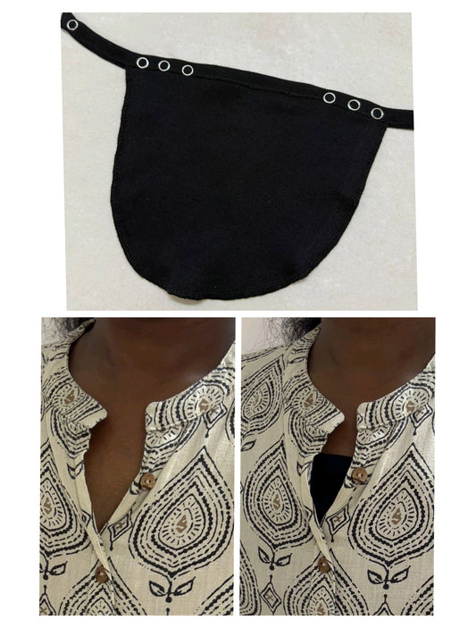 Deep Neck Hider Free size - Black