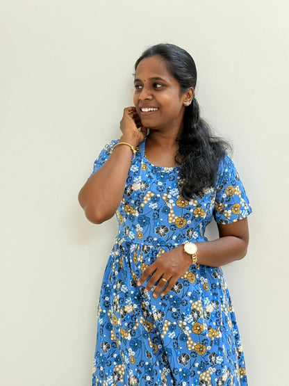 Women's Non feeding Lounge wear - TCLN07 - Sky Shine florals