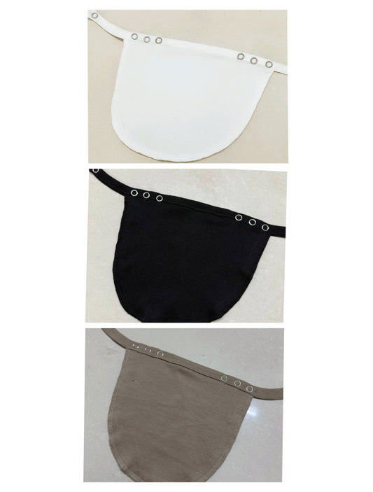 SUPER SAVER PACK OF 3- Deep Neck Hider Free size - (Black, white and Skin )
