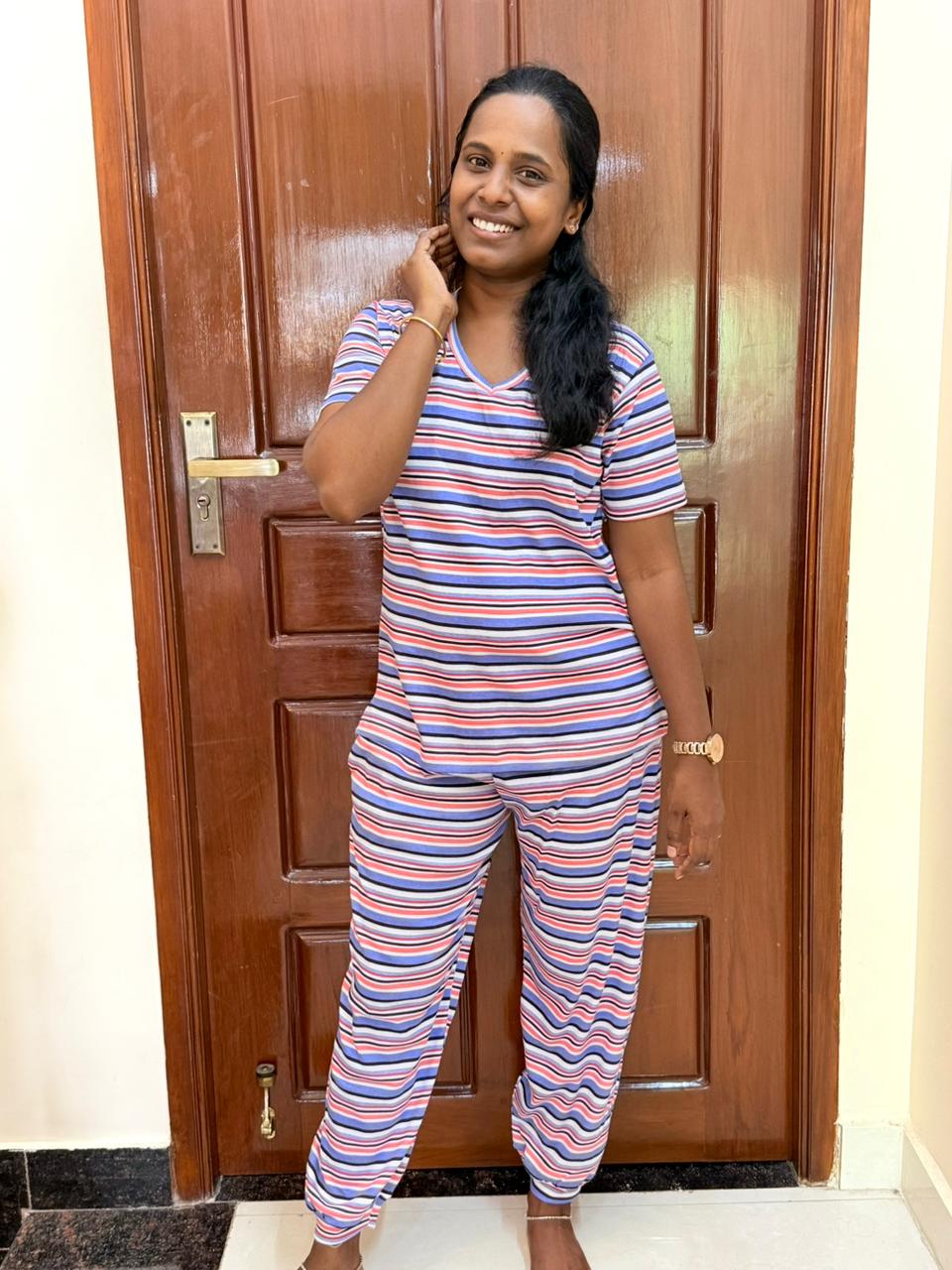 Prebooking - Women's stretchy cuff set - Bold stripes