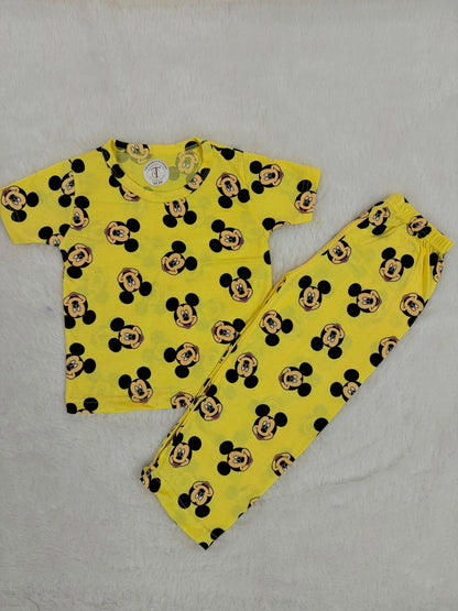 Kids Wear - Unisex Pyjama sets  - Micky mouse Pant set